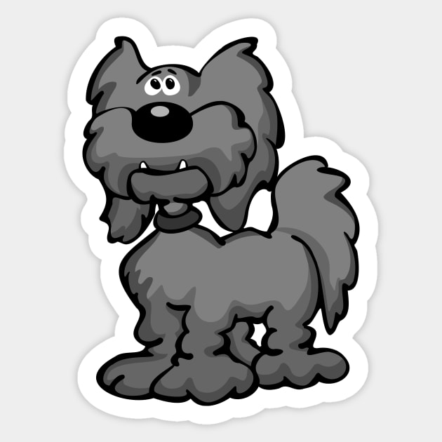 Aussiedoodle Dog Cartoon Sticker by hobrath